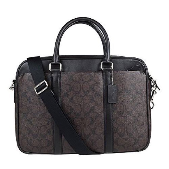 Coach Bags Coach Leather Signature Slim Briefcase Laptop Bag Poshmark